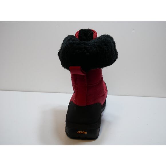 NEW UGG BUTTE LEATHER BOOT SHERPA WOOL VIBRAM RED 1130809 MENS SIZE - 10 - Picture 14 of 16